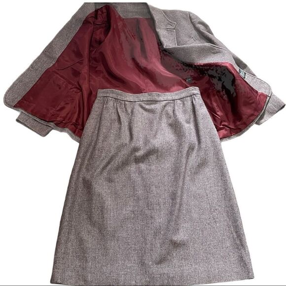 Daniel for Spellbound Vintage 💯% Wool Blazer & Skirt Set Sz 16 - Picture 8 of 16